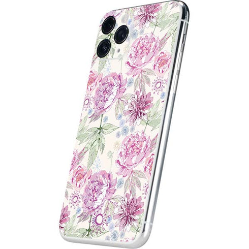 Peony Spring Floral iPhone 11 Pro Skin